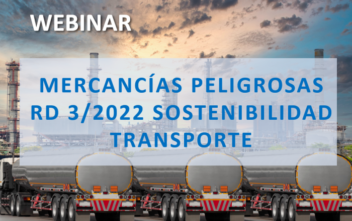Portada Webinar Mercancías Peligrosas